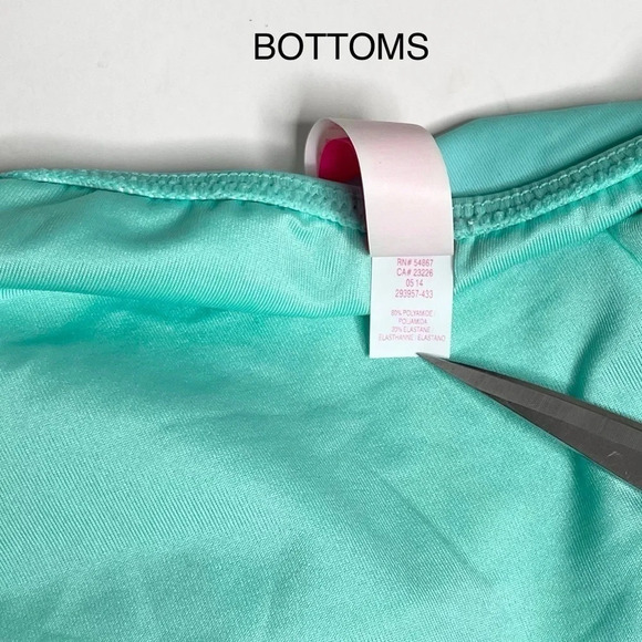 Victorias Secret Fringe Halter Bikini Size Large Adjustable Strap Removable Pads - Picture 10 of 12